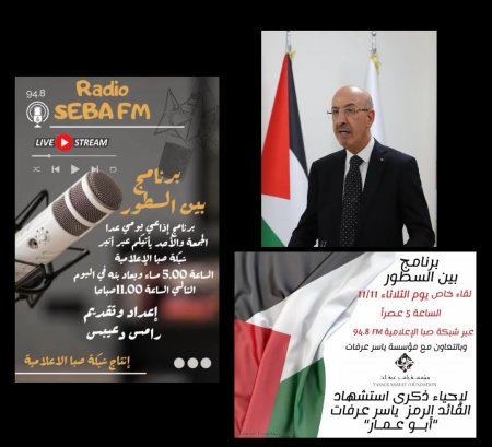 خاص/ د. صبح: شخصية ابو عمار تتلخص بالأمل الدائم ورفض اليأس